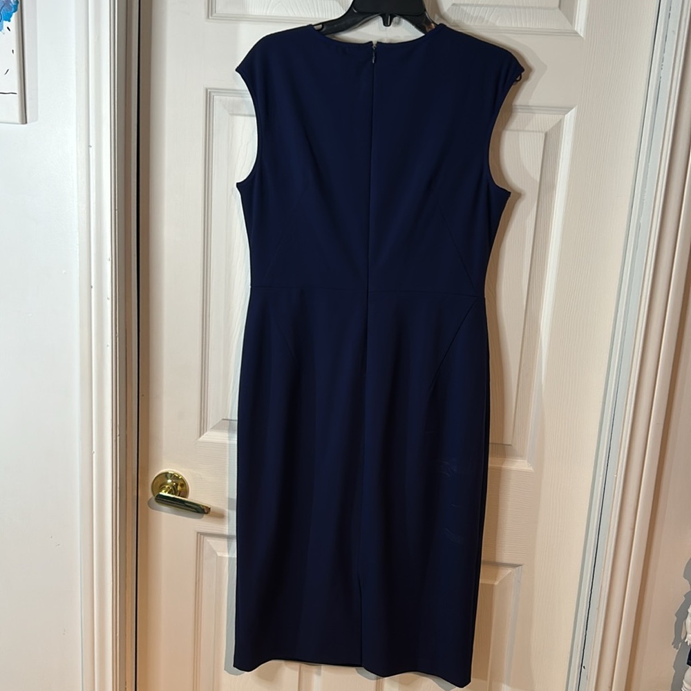 Elegant Navy Sleeveless Dress NWT - Picture 6 of 12